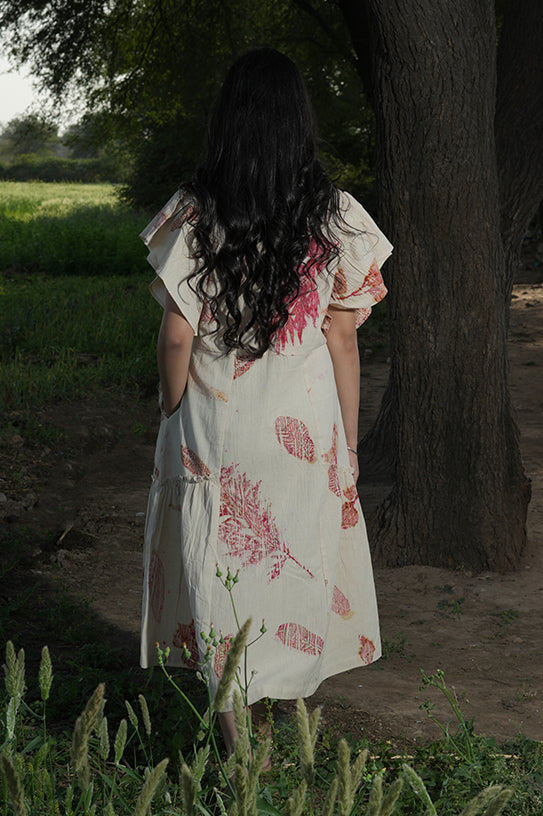 Rustic Bloom ruffle Dress
