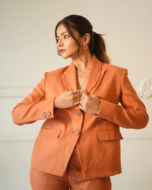 solar blazer with pant set