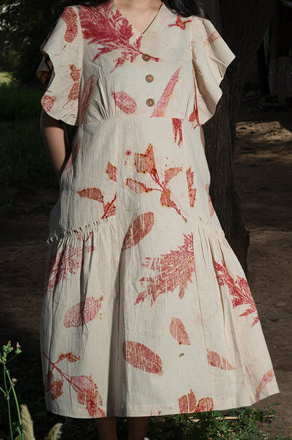 Rustic Bloom ruffle Dress