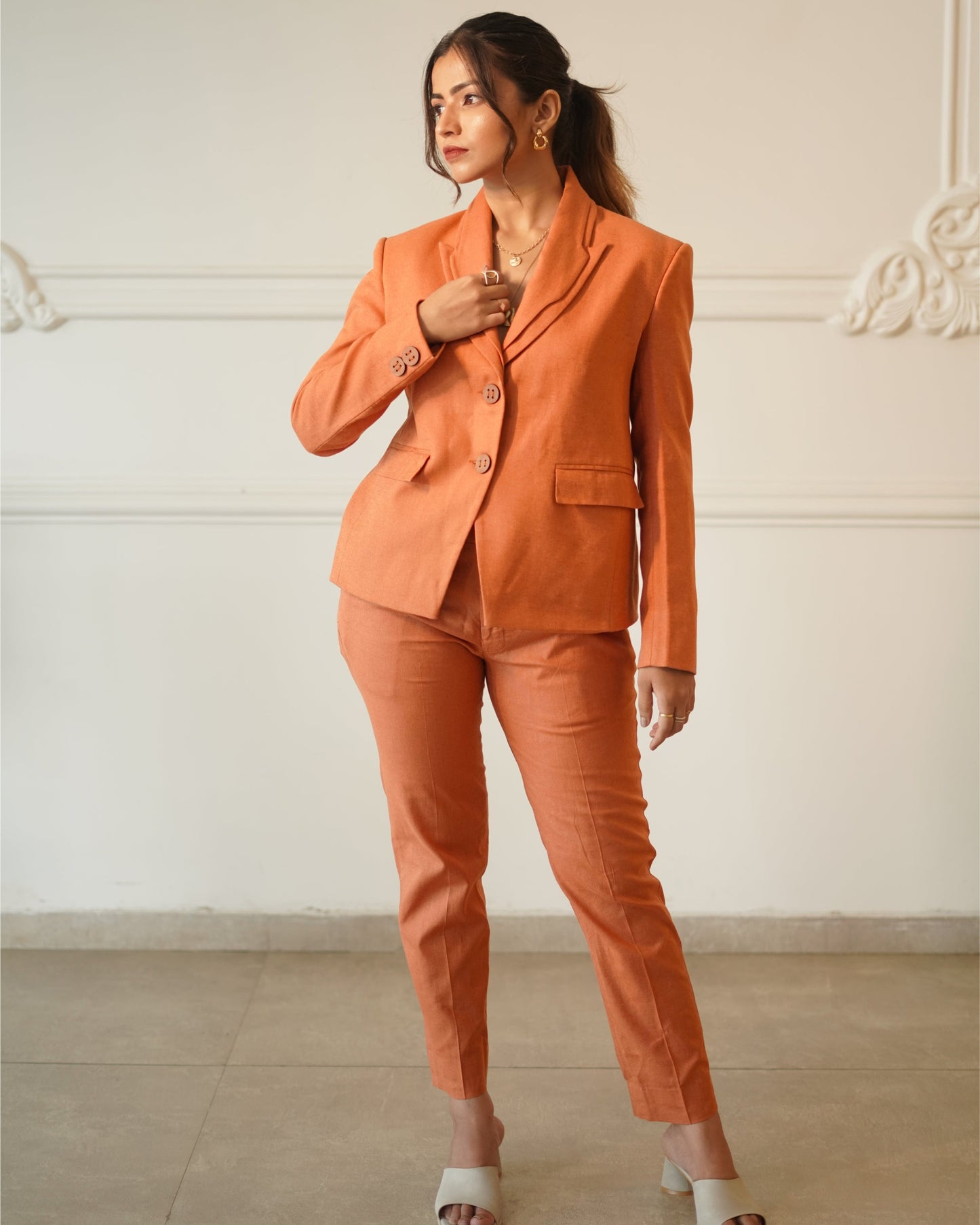 solar blazer with pant set