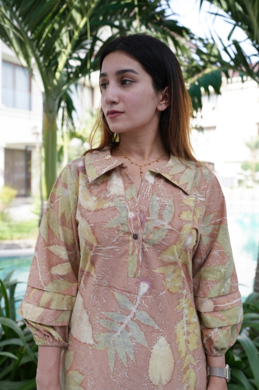 Clay Meadow Gathered Dress