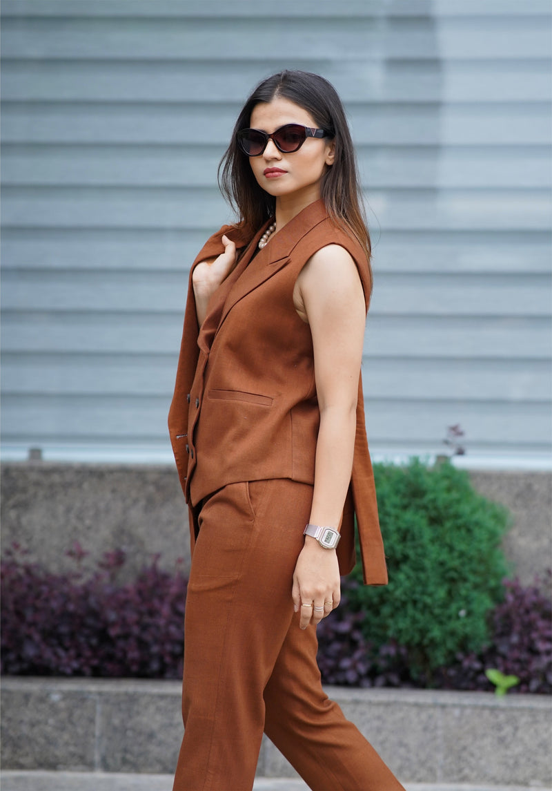 Natural Cutch dyed  3 piece set