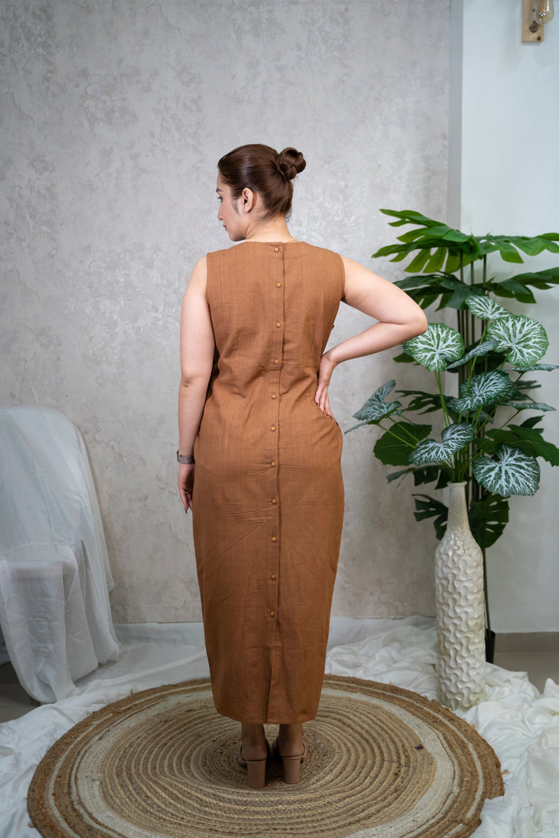 Terracotta Midi Dress