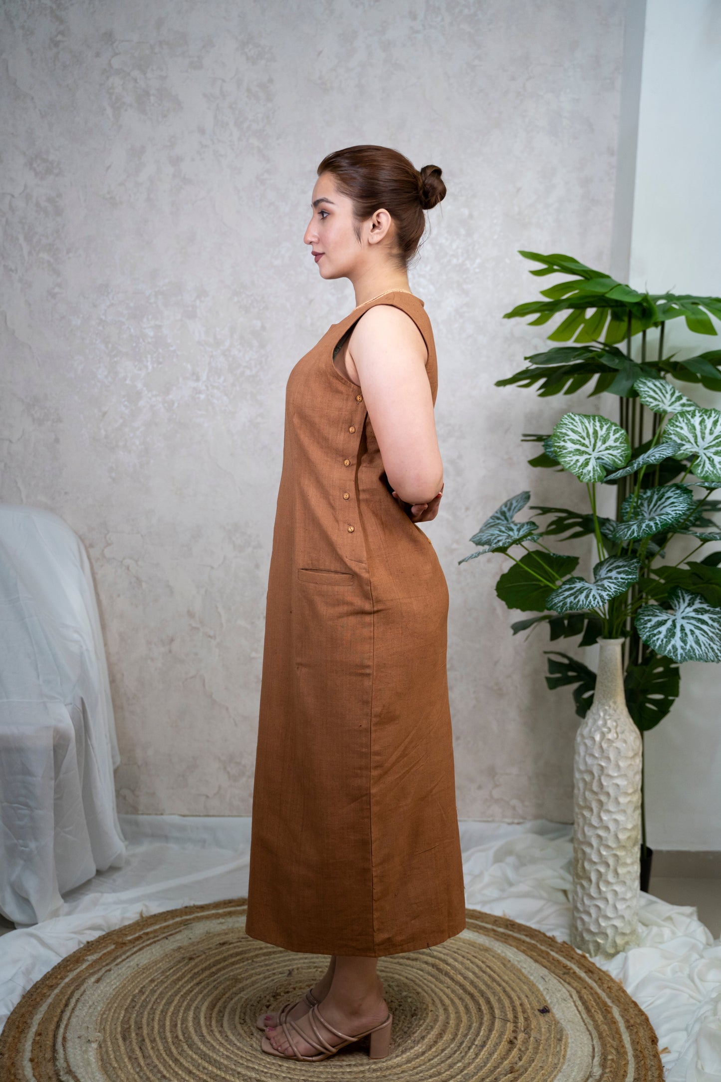 Terracotta Midi Dress
