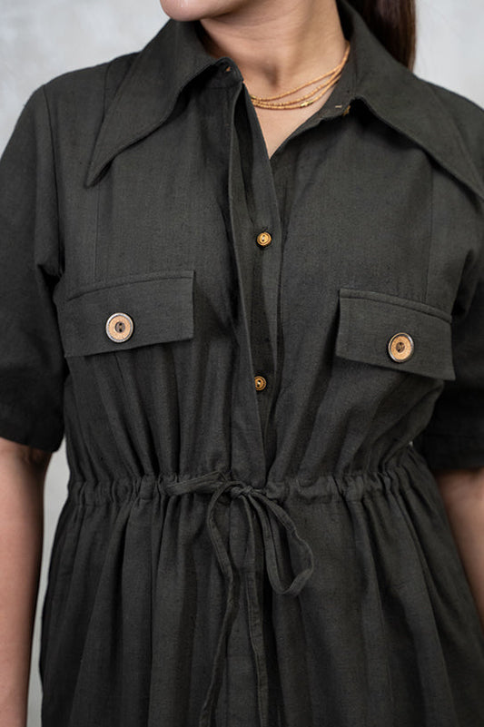 Olive Aura Dress