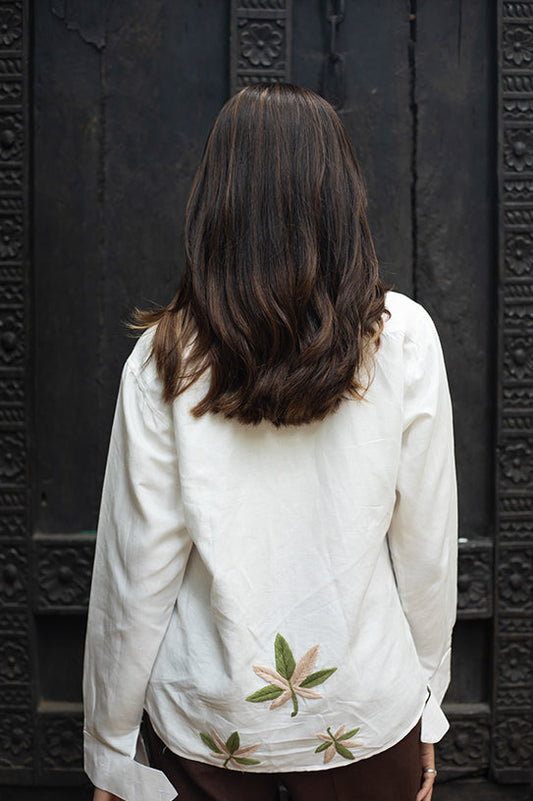 Hemp Harmony Embroidered Shirt