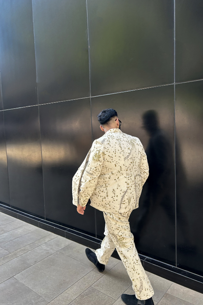 Mens Ecoprinted Blazer-Eucalyptus Whisper