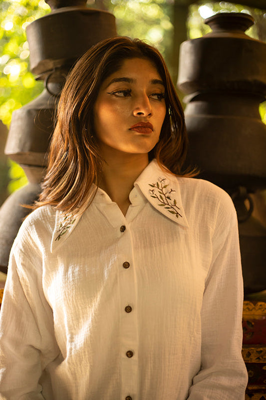 Recycled Gauze Cotton  Shirt